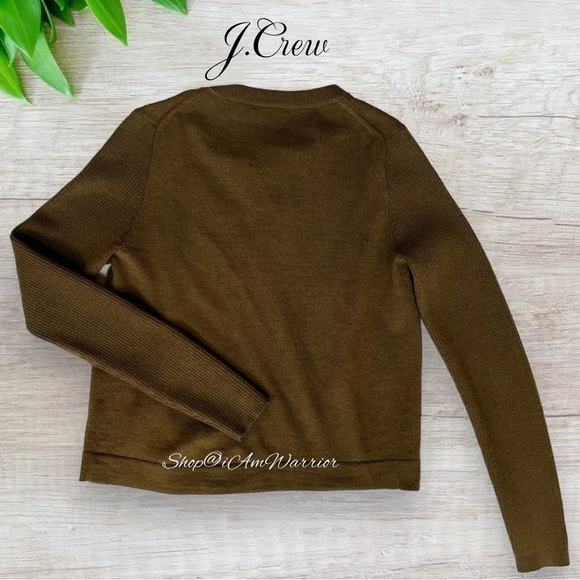 J.Crew Collection *rare* sequin bauble merino wool cardigan sweater - Picture 4 of 9